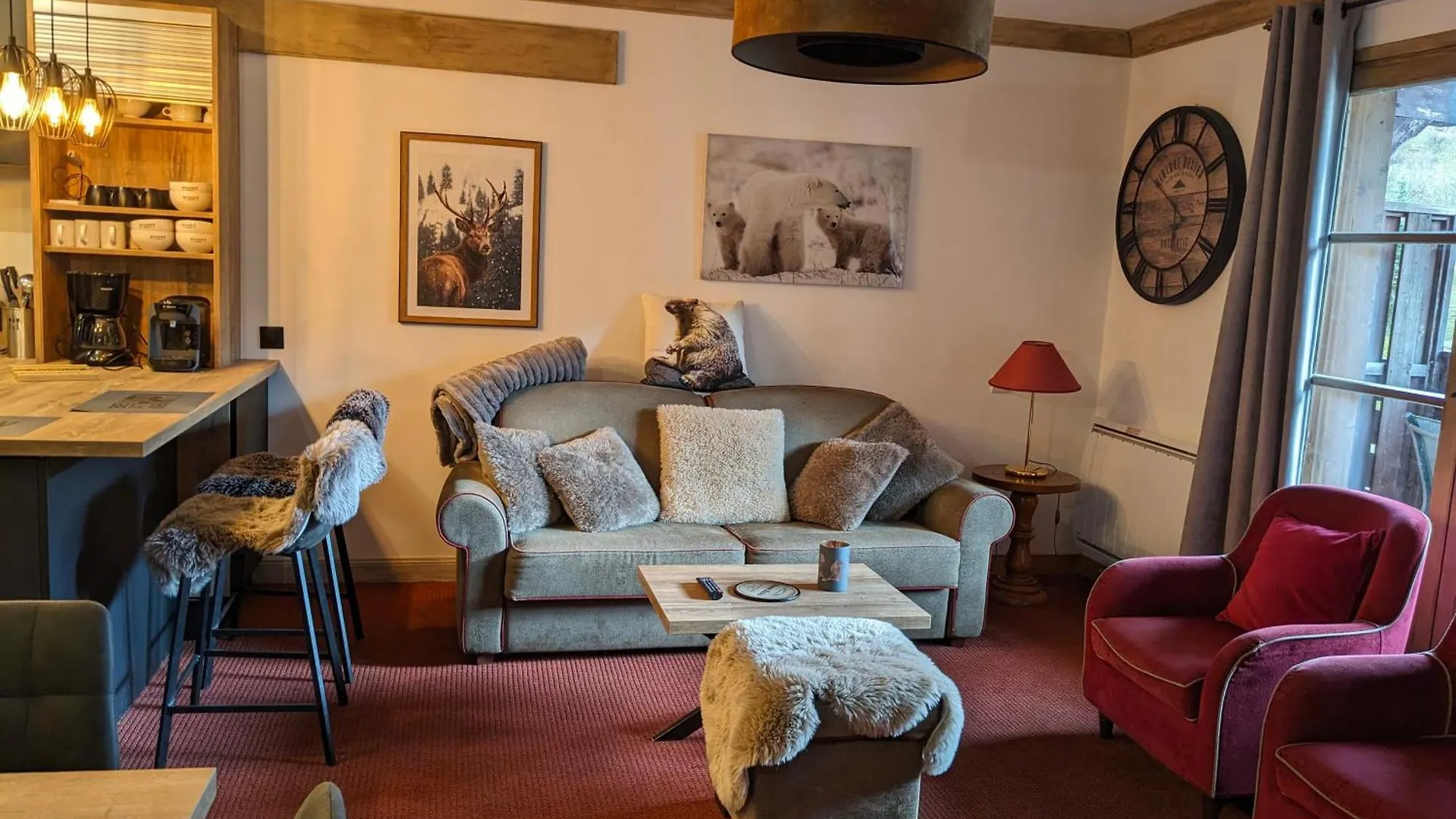 Arcs 1950 Prince Des Cimes 2 Chambres 6 Pers Oriente Sud Ouest Piscine Jacuzzi Sauna Hammam Les Arcs  아파트 Les Arcs (Savoie)